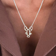 Mer-Mades Heart Claw Lobster Necklace
