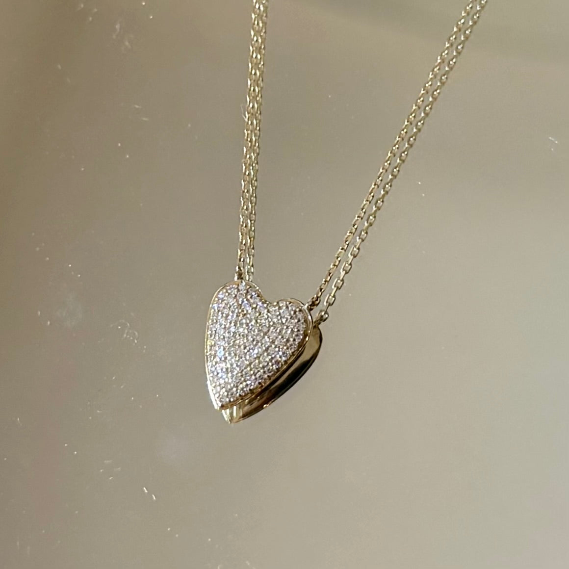 Pavé Heart Necklace