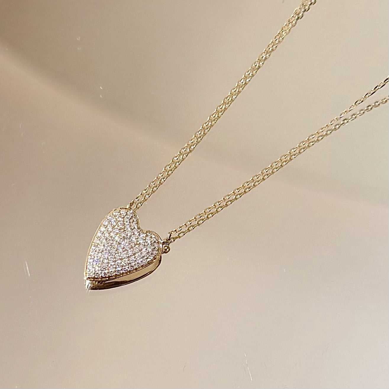 Pavé Heart Necklace