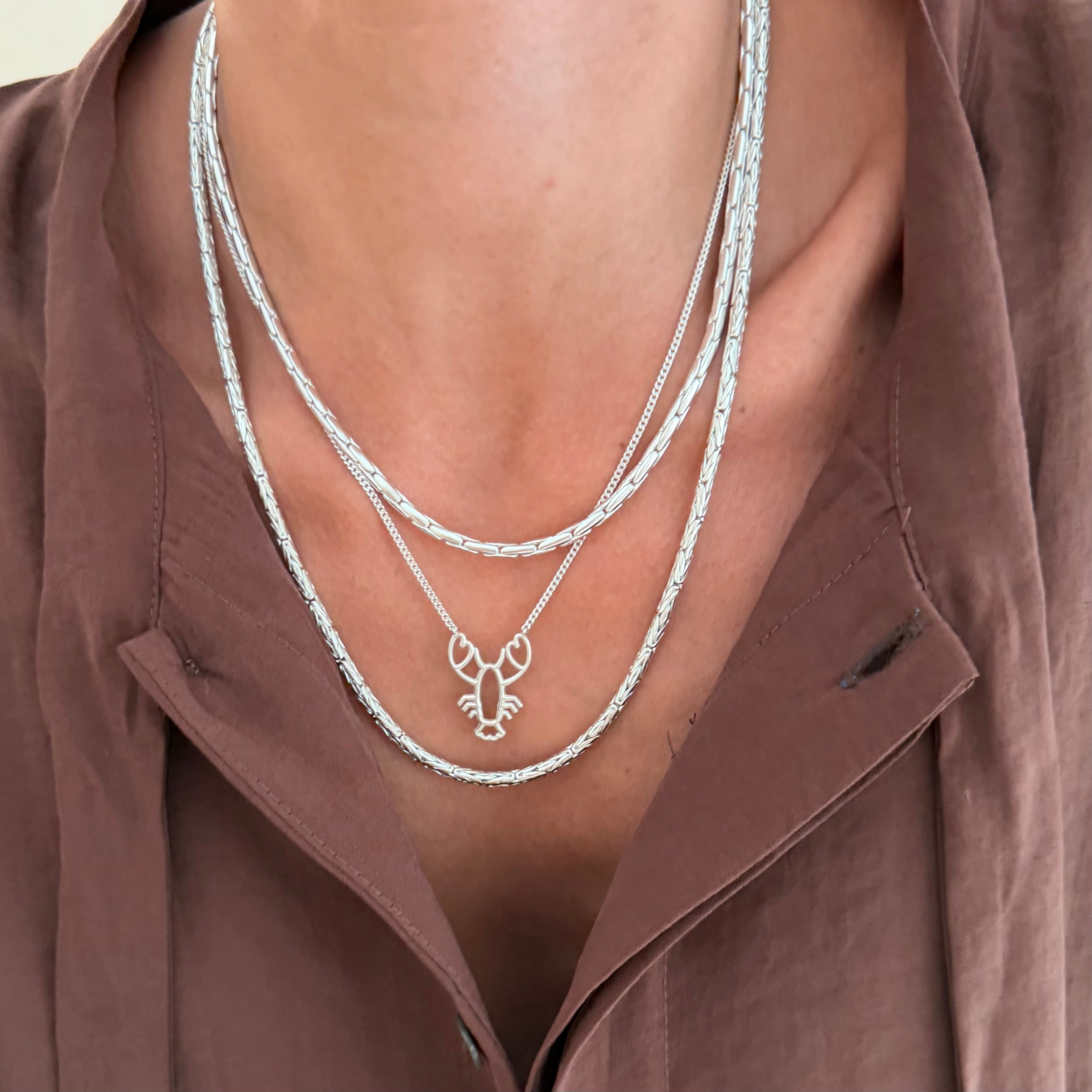 Mer-Mades Heart Claw Lobster Necklace