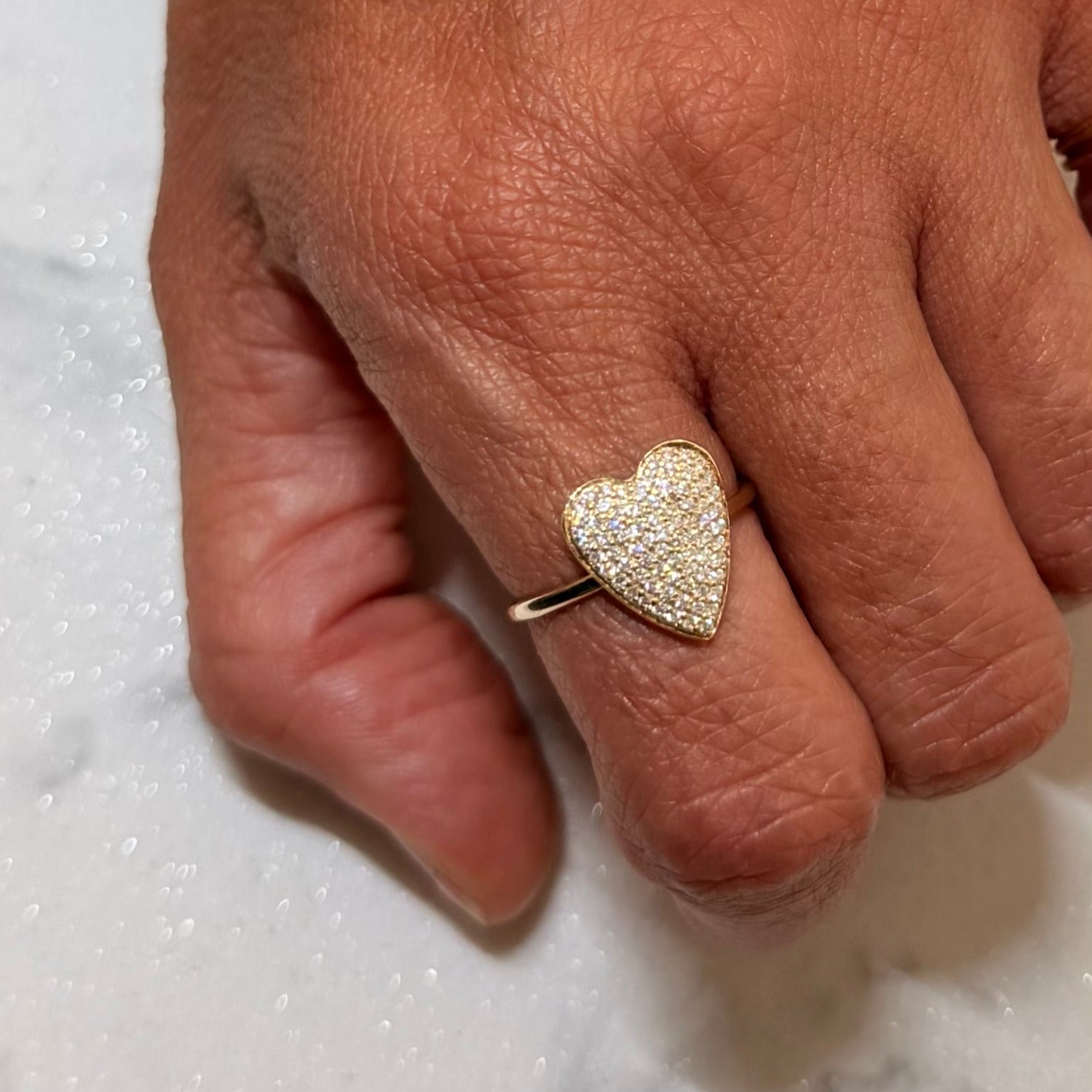 Pavé Heart Ring