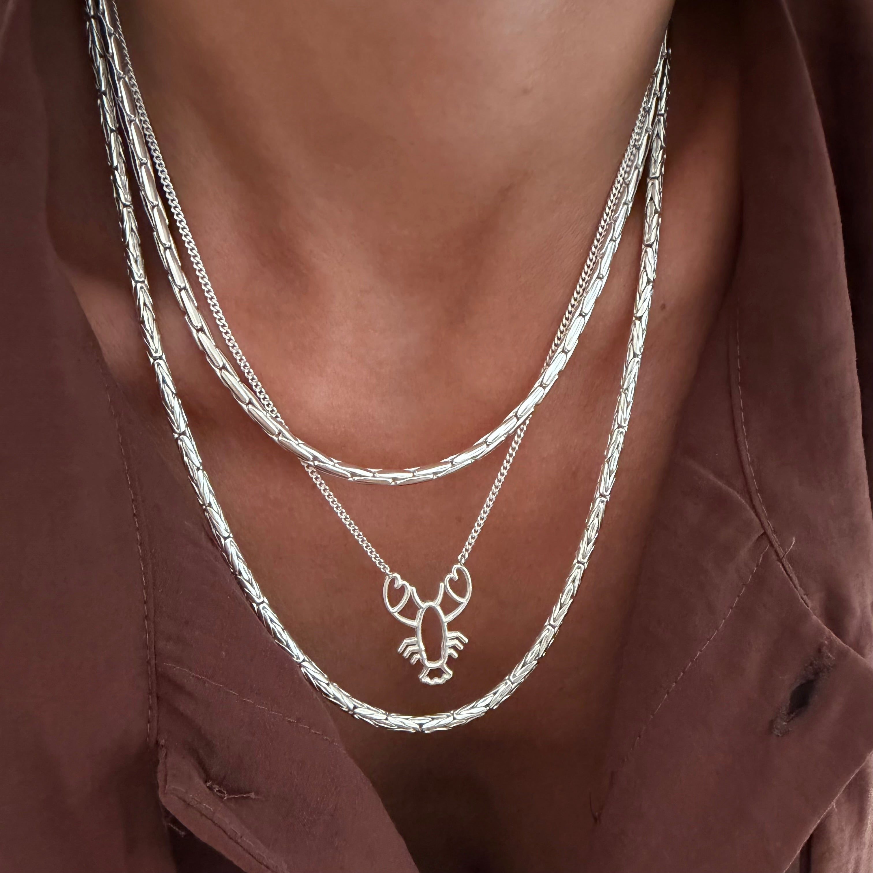 Mer-Mades Heart Claw Lobster Necklace
