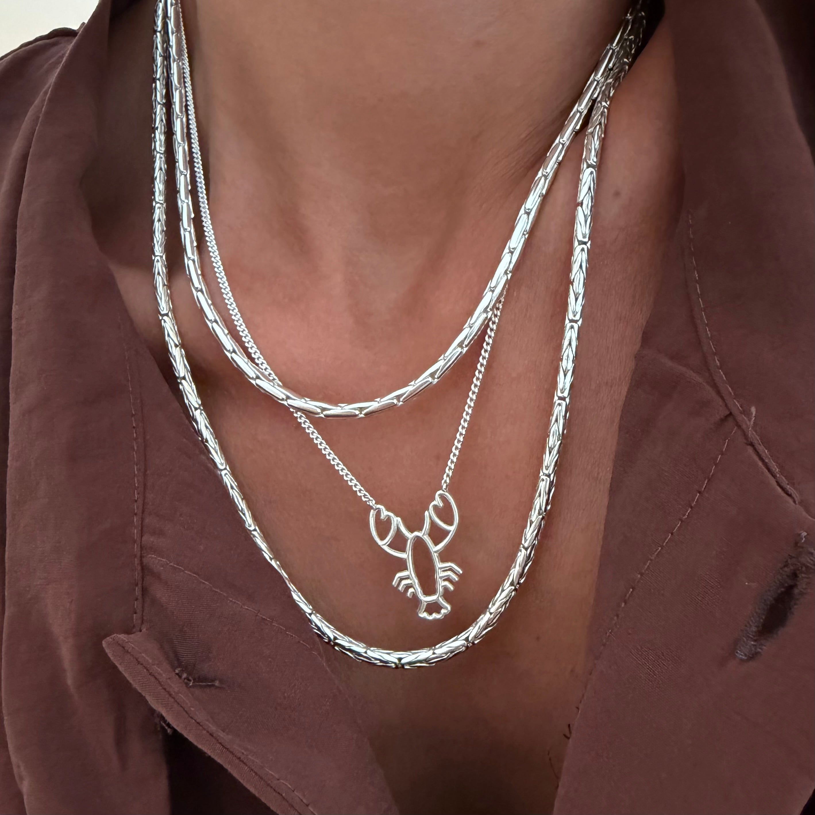 Mer-Mades Heart Claw Lobster Necklace
