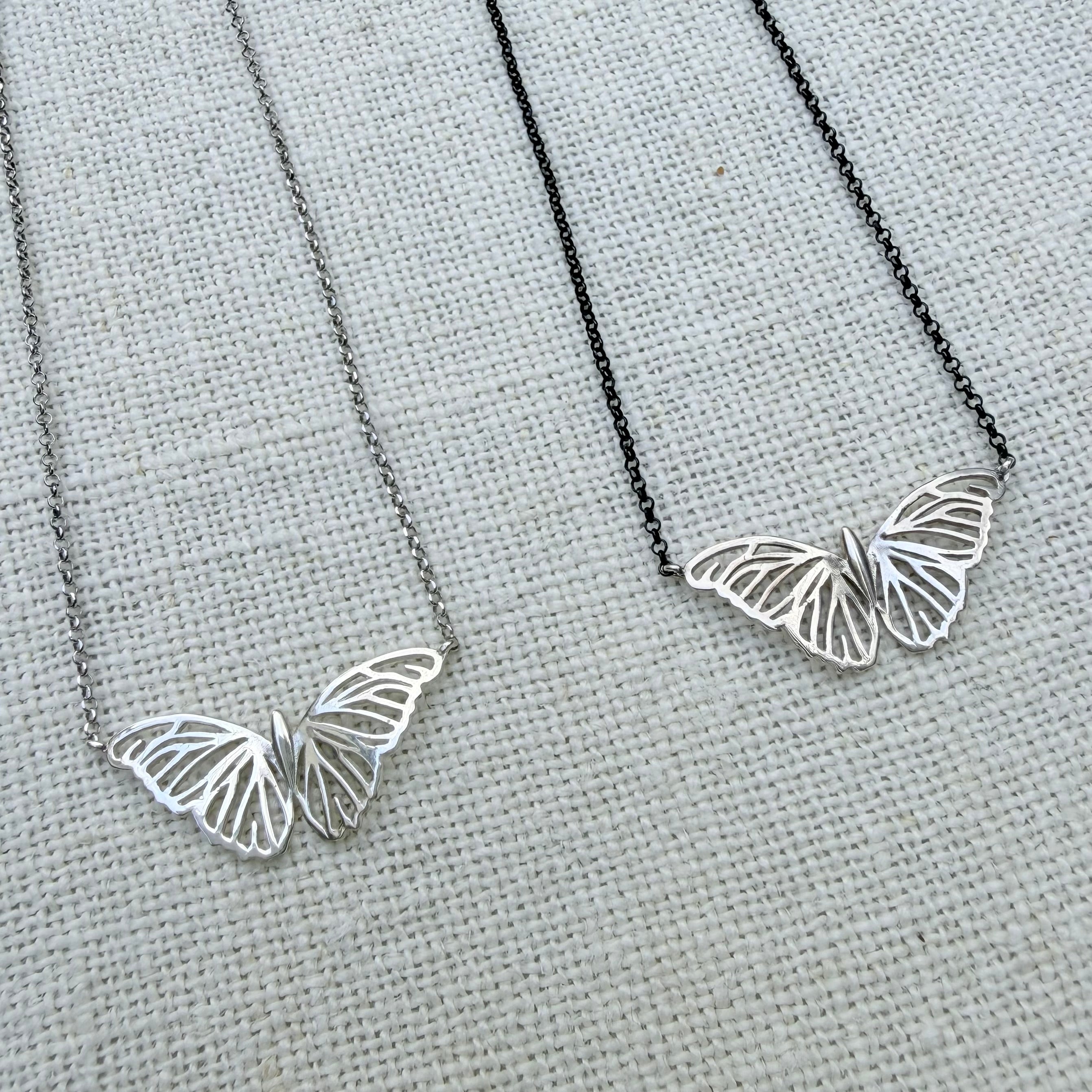 Silver Butterfly Necklace