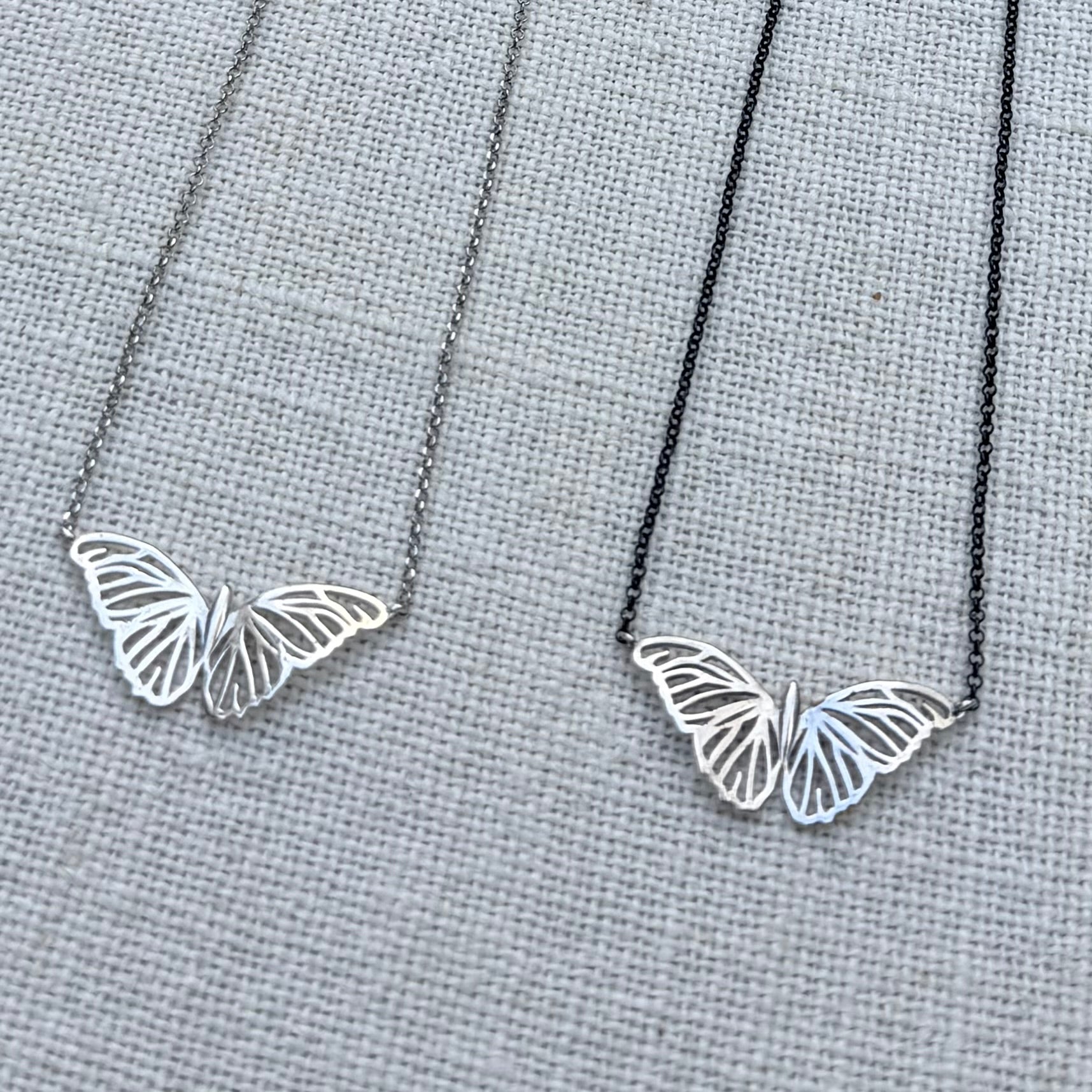 Silver Butterfly Necklace