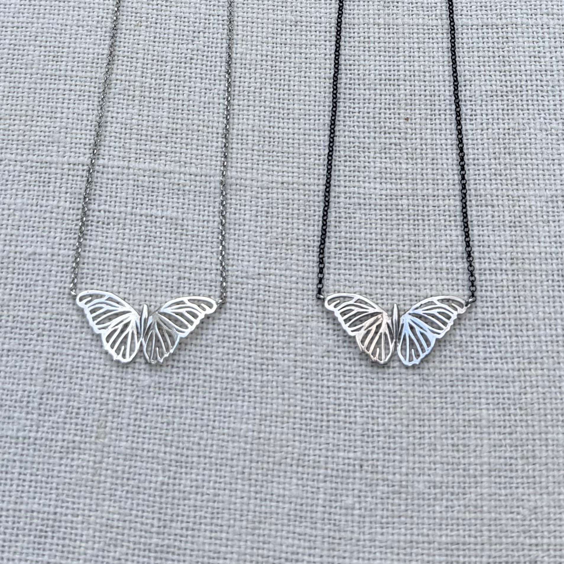 Silver Butterfly Necklace
