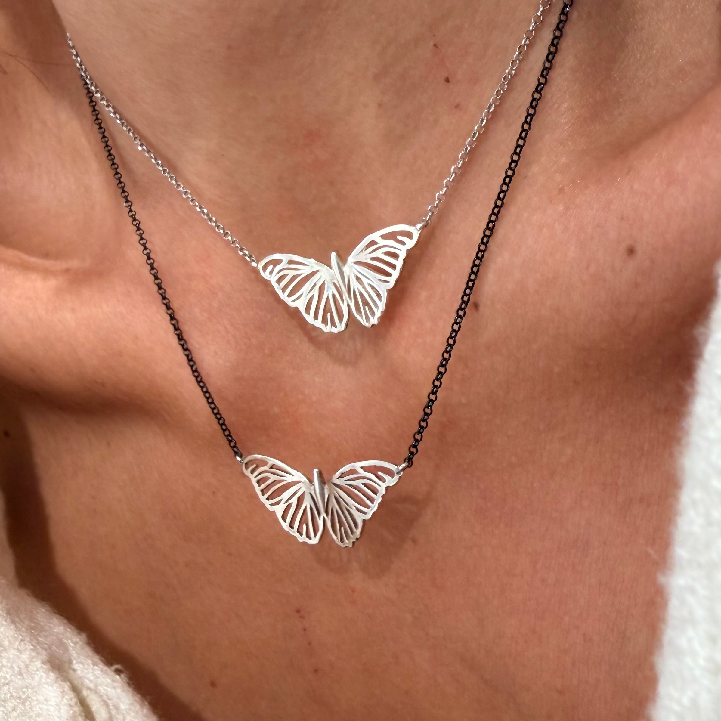 Silver Butterfly Necklace