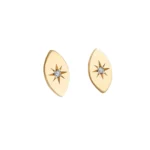 Navette Diamond Star Earrings
