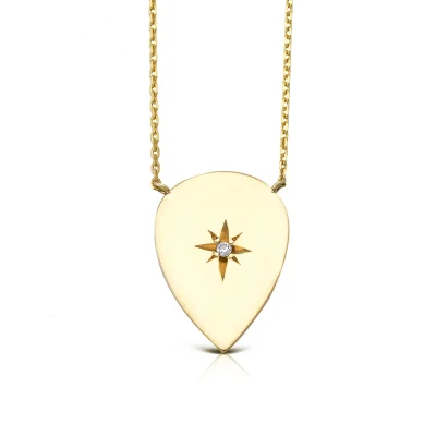 Drop Diamond Star Necklace (big)