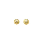 14K Gold Hammered Earrings