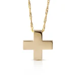 Square Thick Gold Cross