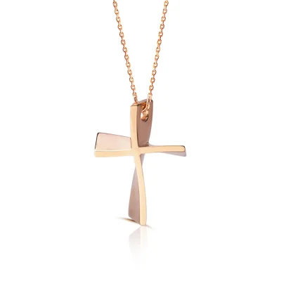 Twisted Gold Cross