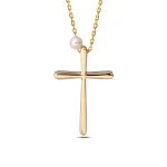 Thin and Tall with Curved Edges Gold Cross