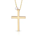 Thin and Tall Gold Cross