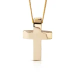 Double Curved Surfaces Gold Cross