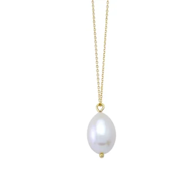 Single big Pearl Necklace Drop