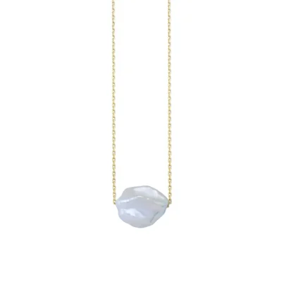 Single Keshi Pearl Necklace