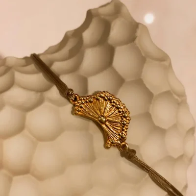 Gold Plated Dandelion Talisman Bracelet for 2023