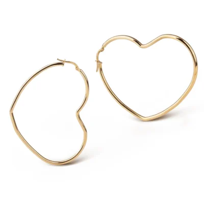 14K Gold Valentine Talisman Heart Necklace with diamonds