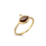 18K Gold Marquise Rosecut Diamond Ring