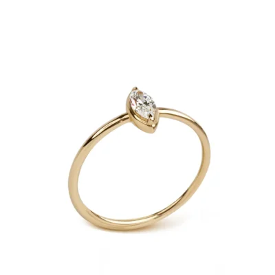 14K  Gold Marquise Diamond Ring